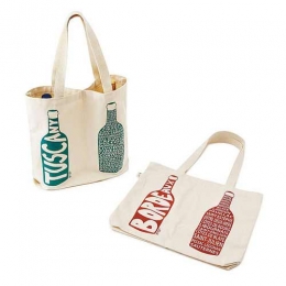 Wholesale 2 Bottle Cotton Canvas Wine Divider Shpper Bags Manufacturers in South Africa 